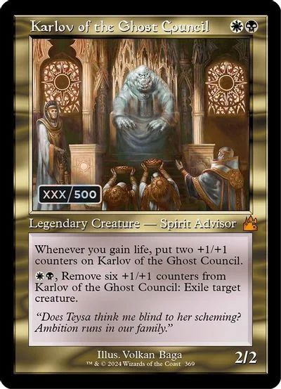 Karlov of the Ghost Council [Retro Frame] #369