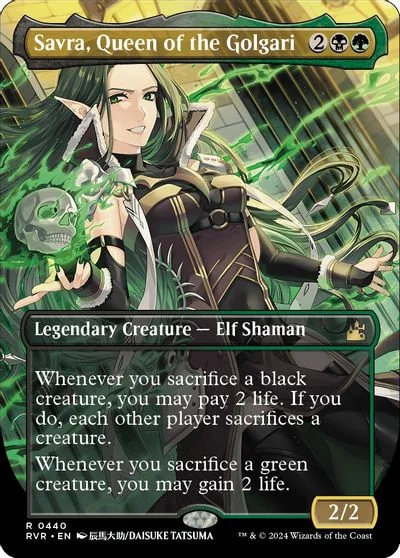 Savra, Queen of the Golgari [Anime Borderless] #440