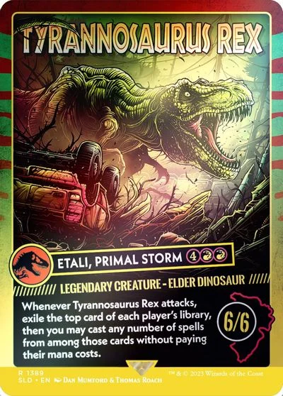 Tyrannosaurus Rex [Rainbow Foil] #1389