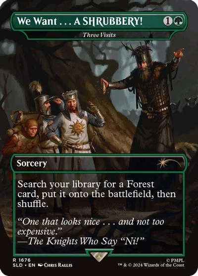 We Want… A SHRUBBERY! - Three Visits [Foil] #1676