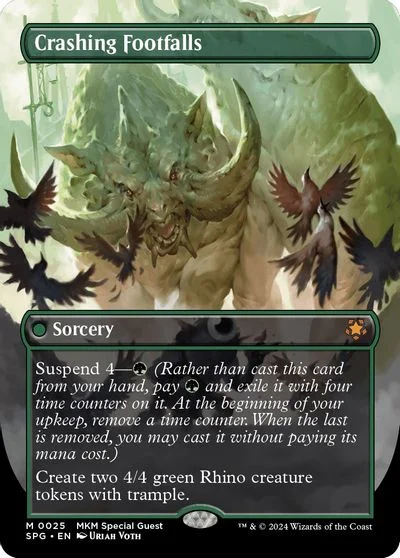Crashing Footfalls [Borderless Foil] #25