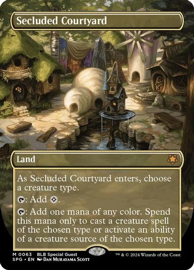 Secluded Courtyard [Borderless Foil] #63