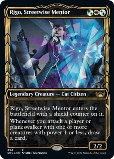 Rigo, Streetwise Mentor [Gilded Foil] #394