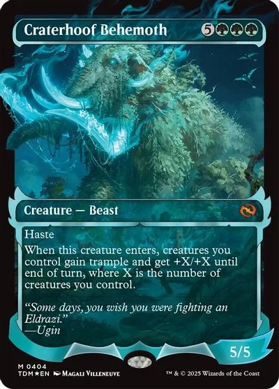 Craterhoof Behemoth [Showcase Foil] #404