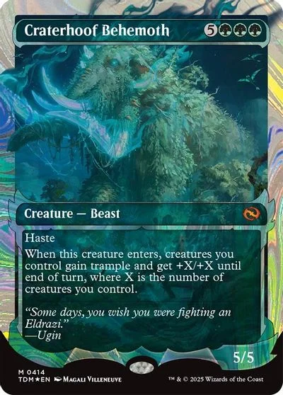 Craterhoof Behemoth [Showcase Foil] #414