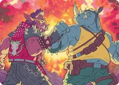 Bebop & Rocksteady Art Card #29
