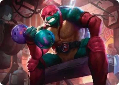 Raphael, Tough Turtle Art Card #9