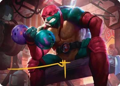 Raphael, Tough Turtle Art Card [Gold-Stamped Signature] #9