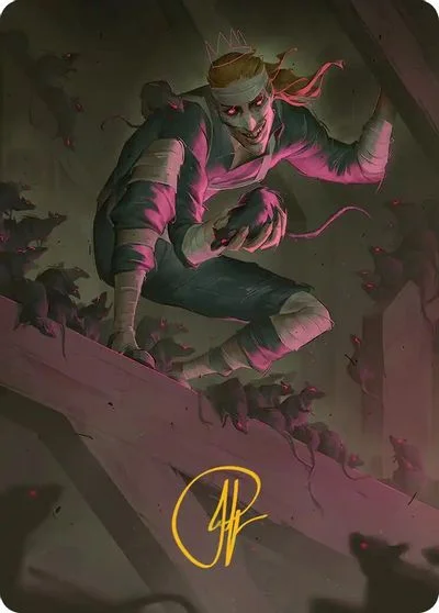 Rat King, the Chaosbringer Art Card [Gold-Stamped Signature] #53