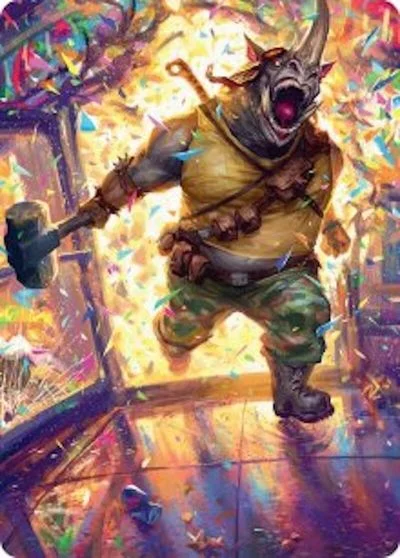 Rocksteady, Rowdy Rhino Art Card #54