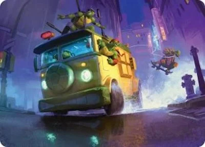 Turtle Van Art Card #19
