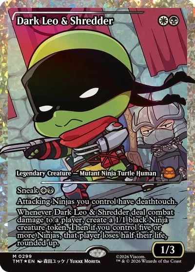 Dark Leo & Shredder [Showcase Foil] #299