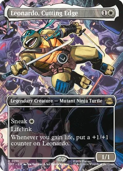 Leonardo, Cutting Edge [Borderless Foil] #211
