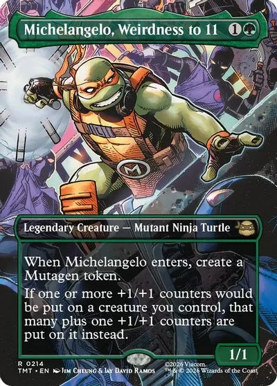 Michelangelo, Weirdness to 11 [Borderless] #214