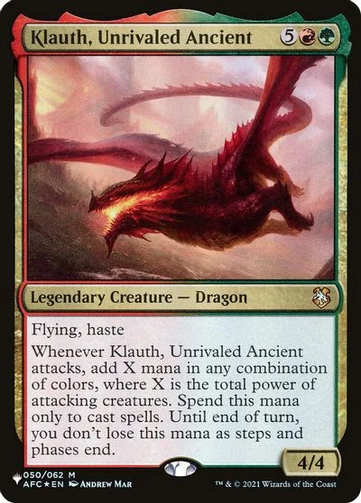 Klauth, Unrivaled Ancient #50