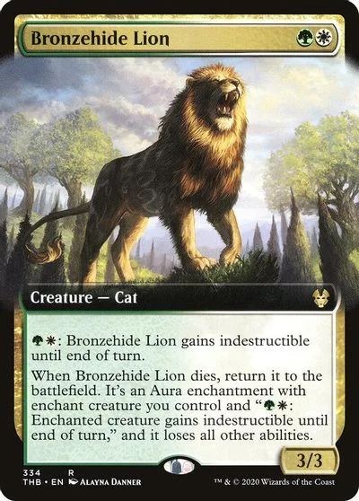 Bronzehide Lion [Extended Art] #334