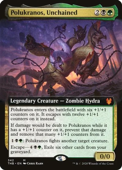 Polukranos, Unchained [Extended Art Foil] #342