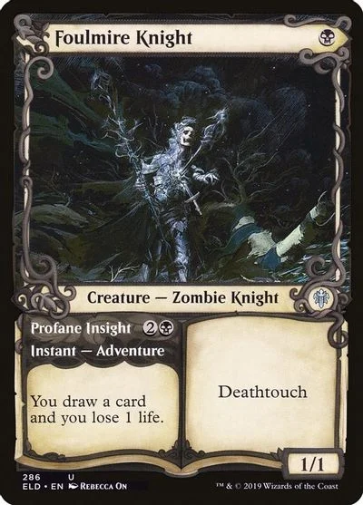 Foulmire Knight & Profane Insight [Showcase Foil] #286
