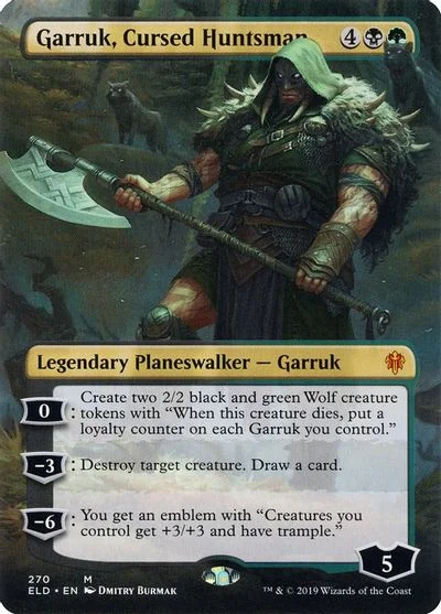 Garruk, Cursed Huntsman [Extended Art Foil] #270
