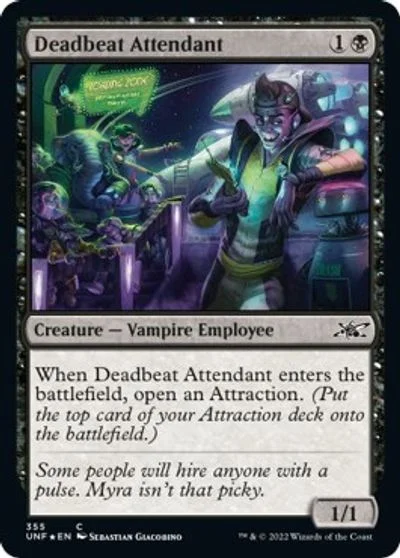 Deadbeat Attendant [Galaxy Foil] #355