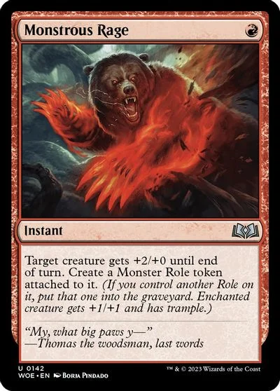 Monstrous Rage [Foil] #142
