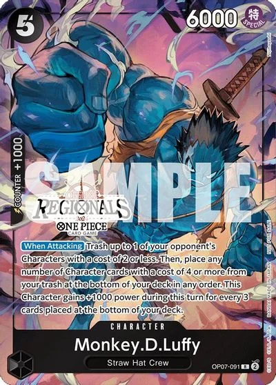 Monkey.D.Luffy [Offline Regionals] OP07-091