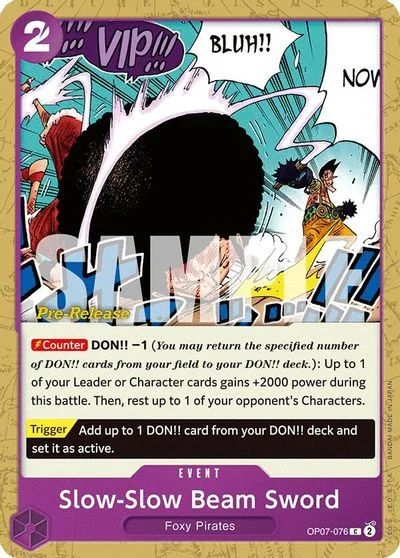 Slow-Slow Beam Sword [Pre-Release] OP07-076