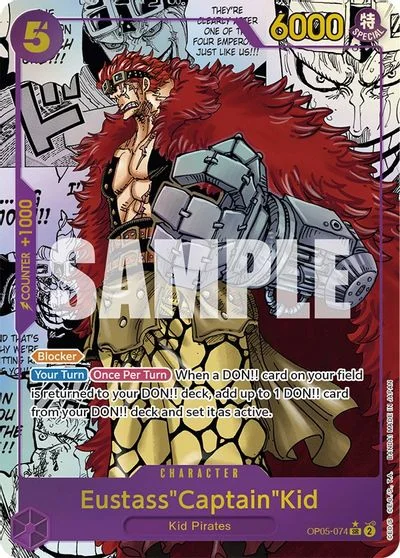 EustassCaptainKid [Alternate Art Manga] OP05-074