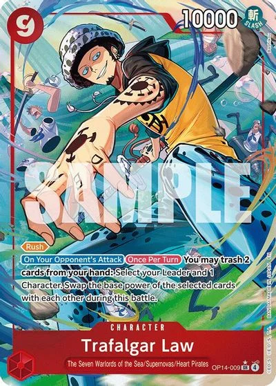 Trafalgar Law [Alternate Art] OP14-009