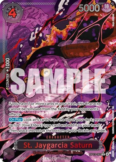 St. Jaygarcia Saturn [Red Alternate Art] OP13-083