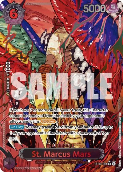 St. Marcus Mars [Special Alternate Art] OP13-091