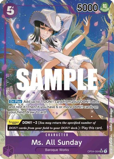Ms. All Sunday [Alternate Art] OP04-064