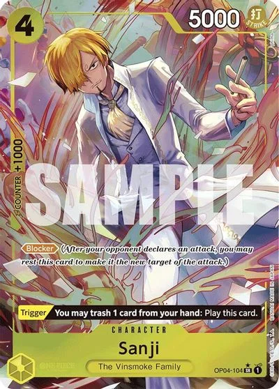 Sanji [Alternate Art PRB01] OP04-104