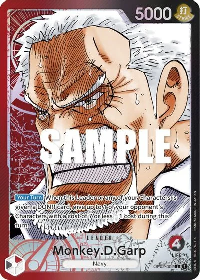 Monkey.D.Garp [Alternate Art] OP02-002