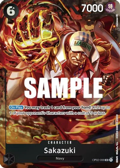 Sakazuki [Alternate Art] OP02-099