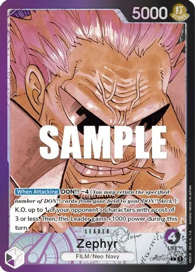 Zephyr [Alternate Art] OP02-072