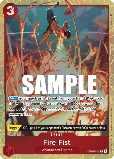 Fire Fist [Alternate Art] OP03-018