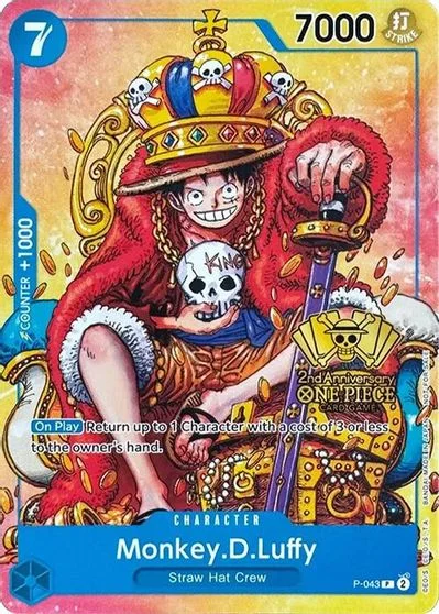 Monkey.D.Luffy [2nd Anniversary Stamped] P-043