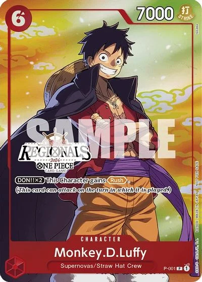 Monkey.D.Luffy [Offline Regionals] P-001
