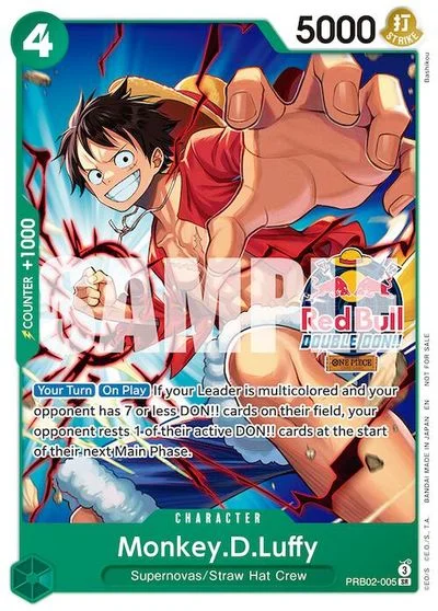 Monkey D. Luffy [Red Bull Double Don!!] PRB02-005