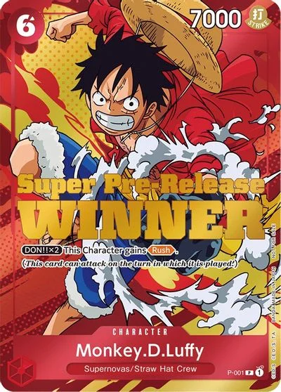 Monkey.D.Luffy [Super Pre-Release Winner] P-001