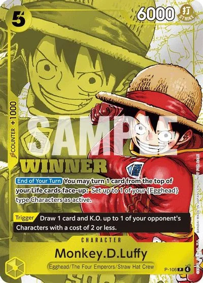 Monkey.D.Luffy [Winner] P-106