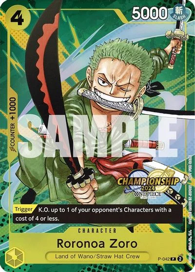 Roronoa Zoro [Championship] P-042