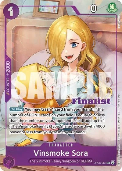 Vinsmoke Sora [Championship 25-26 Finalist] OP06-063
