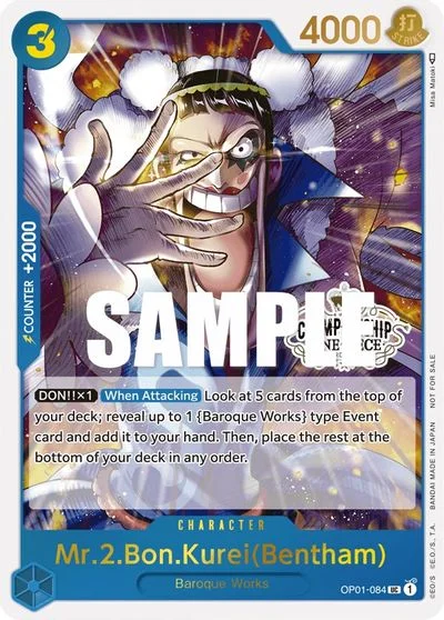 Mr.2.Bon.Kurei Bentham [Store Championship] OP01-084