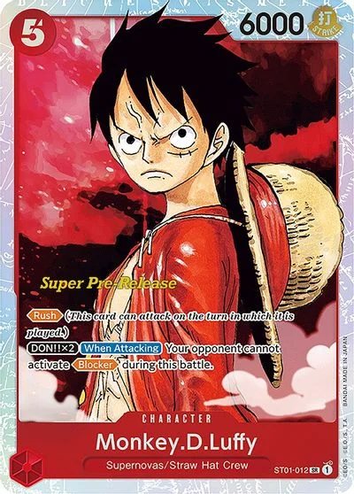 Monkey.D.Luffy [Super Pre-release] ST01-012