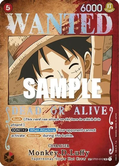 Monkey.D.Luffy [Wanted] ST01-012