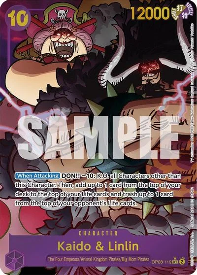 Kaido & Linlin [Alternate Art] OP08-119