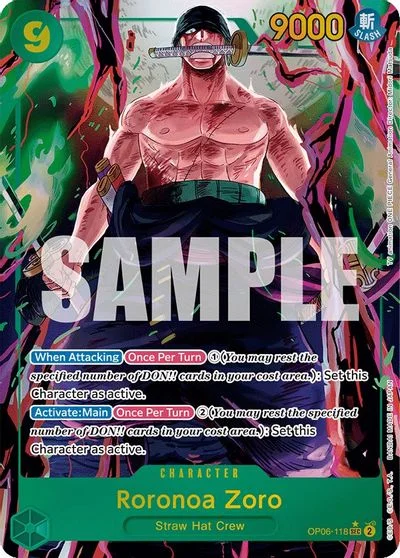 Roronoa Zoro [Alternate Art] OP06-118