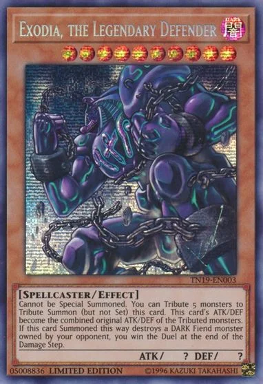Exodia, the Legendary Defender TN19-EN003